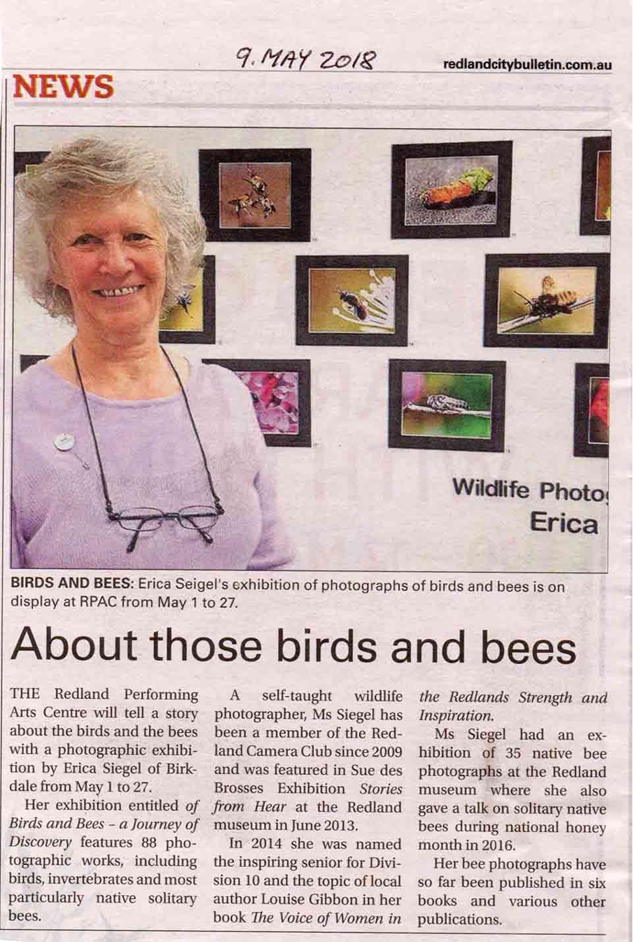 QWASI mourns the passing of member artist Erica Siegel